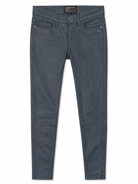 Current Elliott Leather Skinny Pants 24 Low Rise Y2K DoveTail